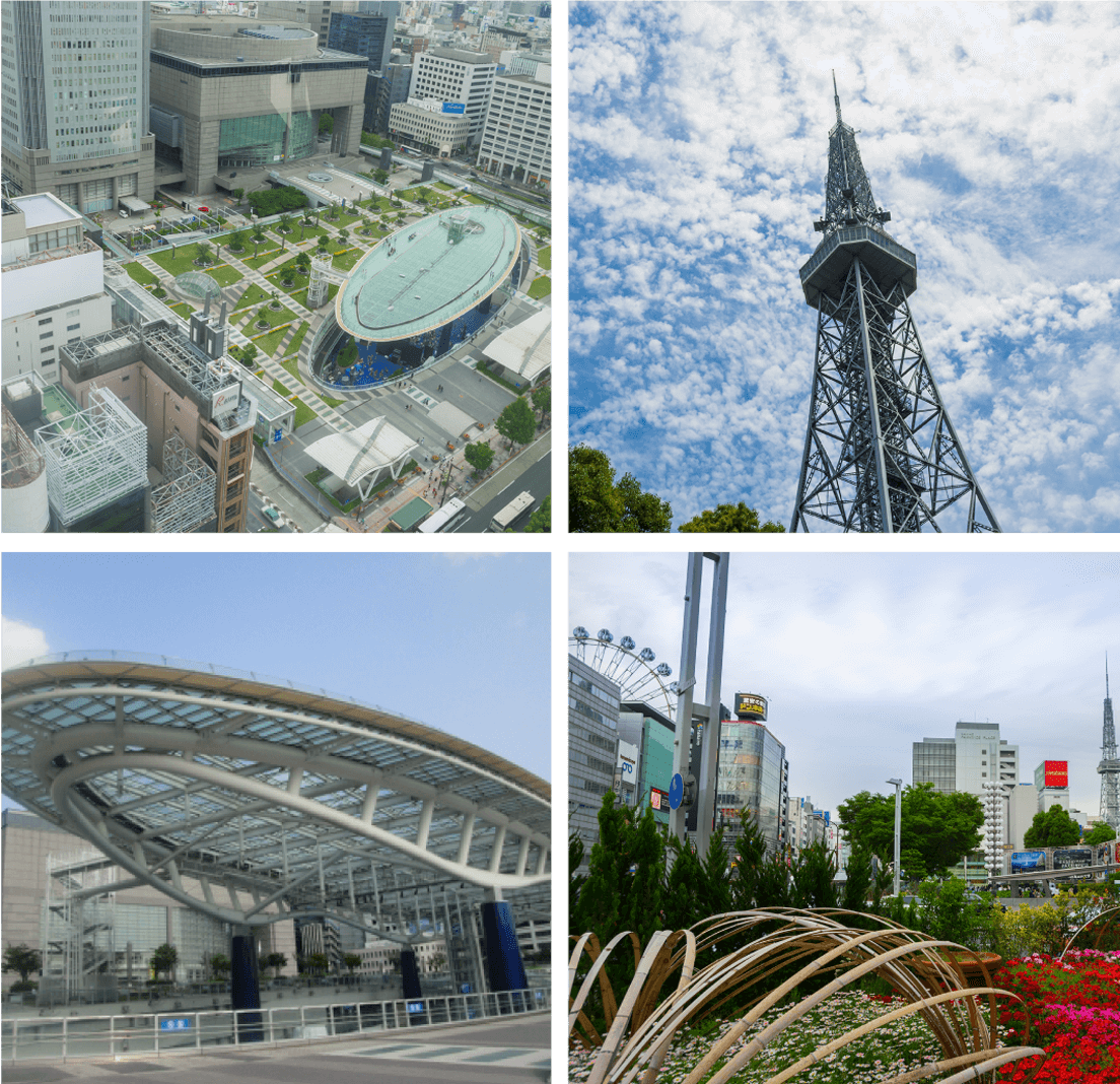 中区 栄の街並み